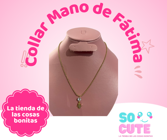 Collar mano de Fátima