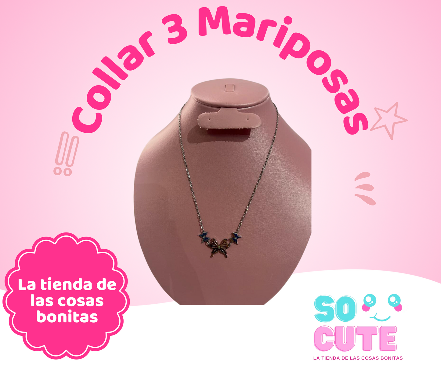 Collar 3 Mariposas