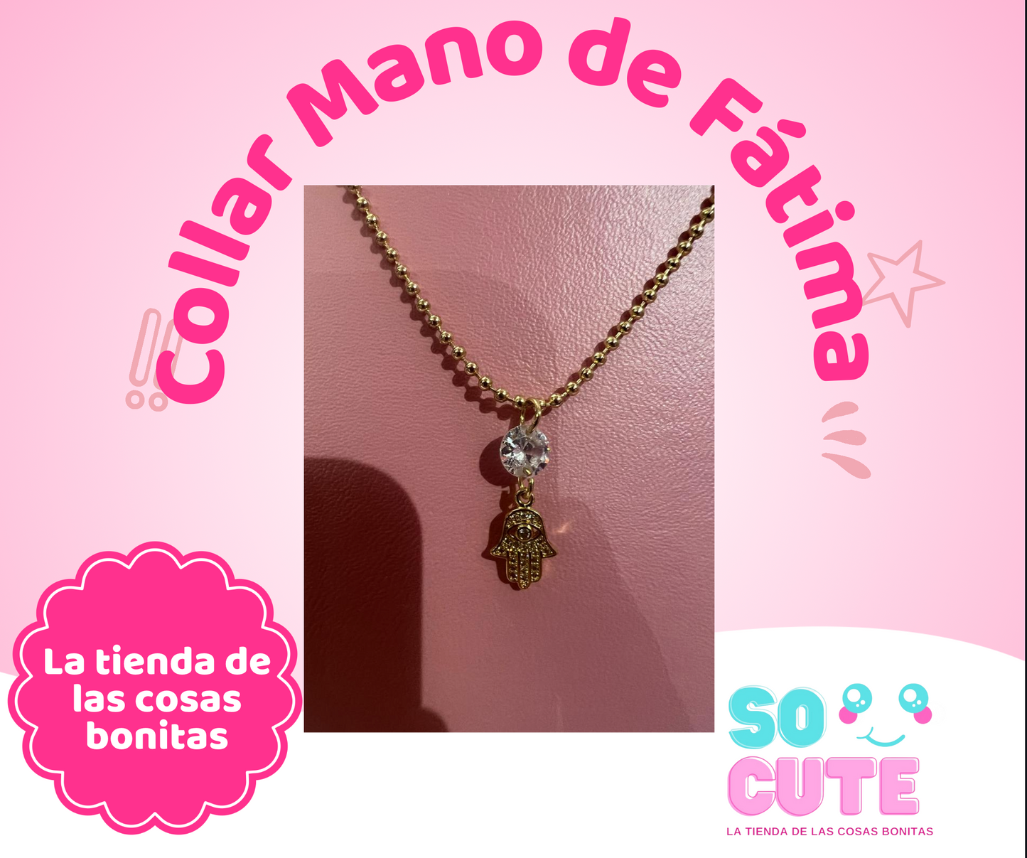 Collar mano de Fátima