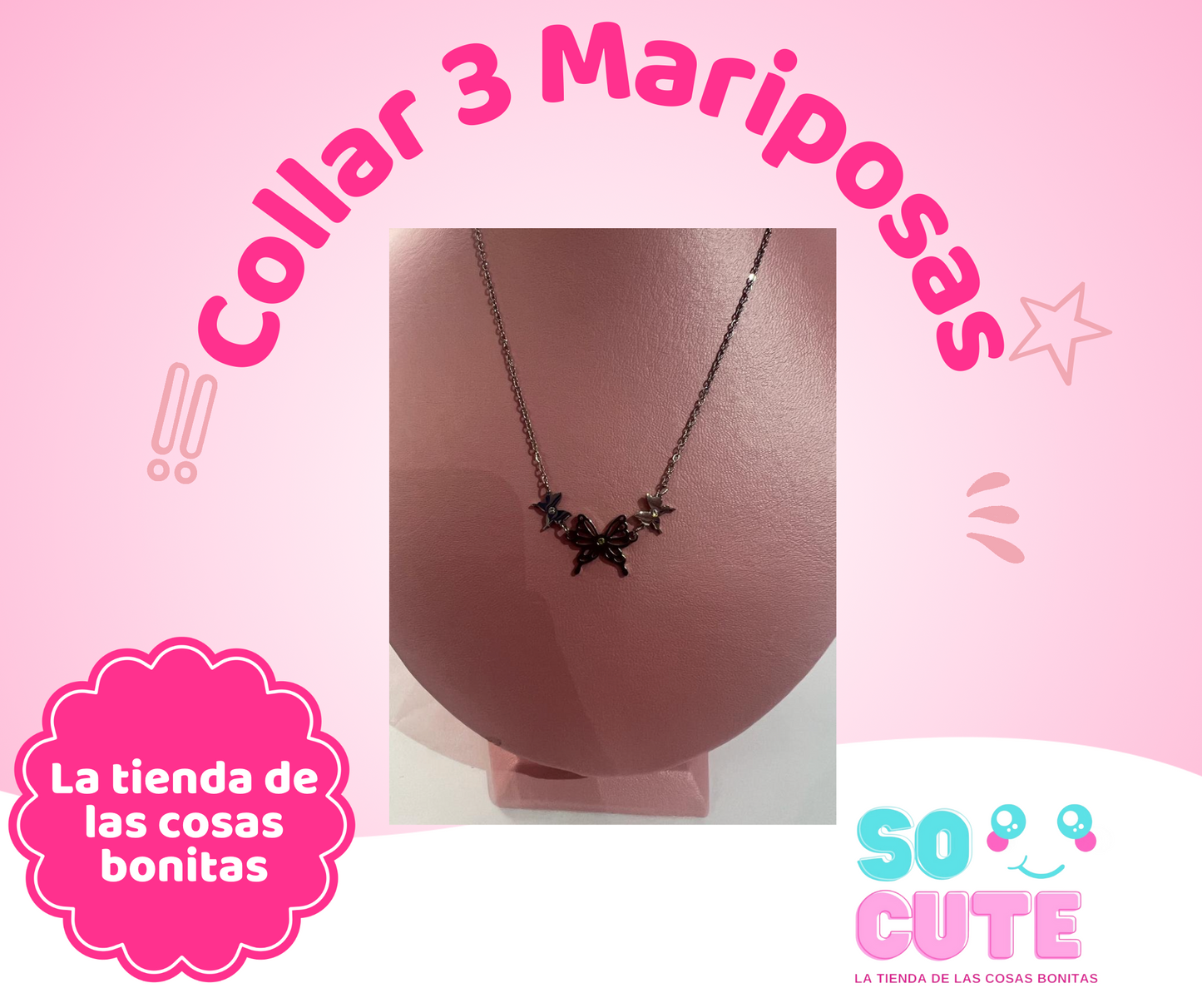 Collar 3 Mariposas